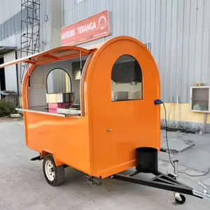 Remorque alimentaire remorquable de carnaval pour collations Hotdogs Bonbons Chips Crème glacée Restauration rapide; Matériau en aluminium durable - Product Image 1