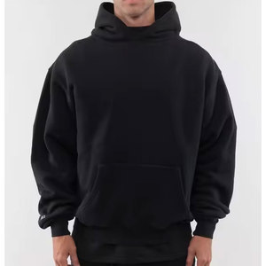 Acid Wash Sudaderas con capucha para hombre Pullover Oversized Acid Wash HIP HOP Sudadera con capucha en negro Sudaderas con capucha de gran tamaño - Product Image 3