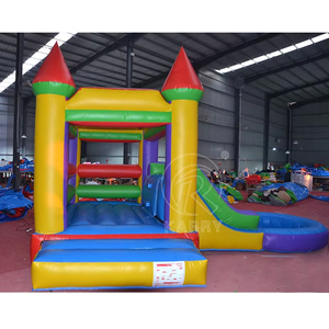 บ้านลมเป่าลม PVC คุณภาพสูงพร้อมสไลเดอร์ขนาดใหญ่สำหรับงานอีเว้นท์ - Product Image 2