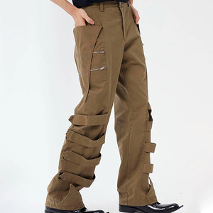 กางเกงคาร์โก้ผู้ชายแนวยุทธวิธีกลางแจ้งมีสไตล์ผ้าฝ้ายที่ทนทานและกระเป๋าอเนกประสงค์ - Product Image 4