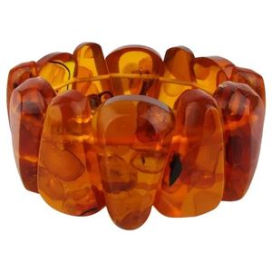 Pulsera Elástica de Cuentas de Resina Moderna para Mujer - Brazalete Elástico Hecho a Mano con Cuentas Acrílicas de Moda - Venta al por Mayor/a Granel - Product Image 2