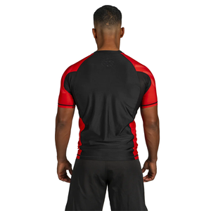 Transfert de chaleur imprimé Spandex/Nylon MMA Rash Guard BJJ Compression Top Unisexe Logo personnalisé Fight Wear Manches longues et courtes - Product Image 2