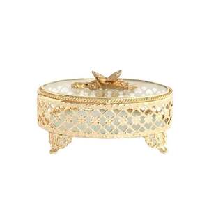 Boîte à bijoux de luxe décorative en métal de haute qualité pour la décoration intérieure et cadeau au prix de gros - Product Image 6