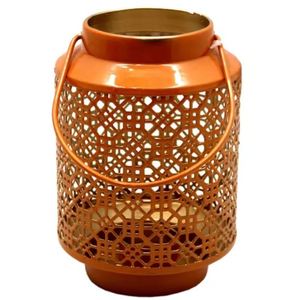 Modern Design Iron Decorative Candle Stand High Quality Orange Color Table <b>Lantern</b> for Home & Wedding Decor for <b>Christmas</b> - Product Image 1