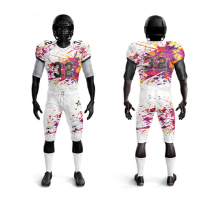 Servicio OEM, Conjuntos de Uniformes de Fútbol Americano Unisex, Tallas Grandes, Logotipo Personalizado, Gran Venta, Nuevo Diseño de Verano, Mangas Cortas, Transpirable - Product Image 1