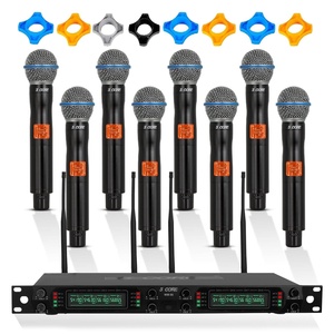 5Core <b>Wireless</b> <b>Microphones</b> 8 Channel Karaoke Professional UHF Singing Mic System Cordless Microfonos - Product Image 1