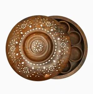 Caja de Madera Marrón de Alta Calidad para Almacenamiento de Alimentos, Frascos Sellados para Galletas y Pasteles, Decoración de Mesa para el Hogar - Product Image 5