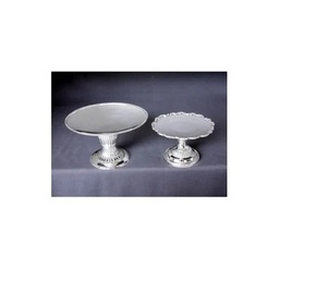 Soporte de aluminio para pasteles, calidad superior, diseño de lujo, soporte para tartas para fiestas, postres, 2 piezas, precio bajo, venta al por mayor - Product Image 1