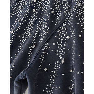 Sweat à capuche zippé en coton épais avec strass délavés au soleil, coupe ample, style streetwear pour homme - Product Image 6
