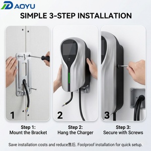 Chargeur mural EV Premium 22 kW triphasé Type 2 GBT OCPP intelligent avec application pour la recharge rapide des maisons modernes, des bureaux et des lieux de travail - Product Image 3