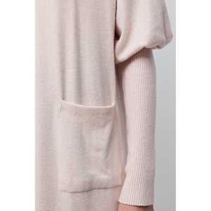 Cardigan long en tricot avec poches - Product Image 4