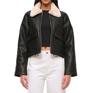 Nouvelle veste en cuir d'agneau véritable pour femme, style streetwear, col rabattu, design personnalisé durable, veste pour femme 2026 - Product Image 5