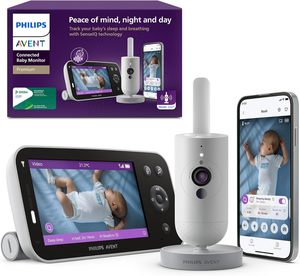 Philips scd973/26 Avent cao cấp kết nối videophone, màn hình bé tốt nhất của Avent, theo dõi giấc ngủ và nhịp thở với ai - Product Image 4