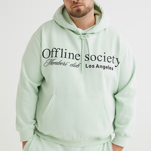 Sudadera con capucha personalizada de alta calidad, fabricación con logotipo personalizado, bolsillo canguro, color gris, 100% algodón, forro polar, manga larga, para hombre - Product Image 6