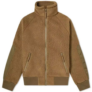 Veste d'hiver en polaire Sherpa utilitaire pour hommes au design décontracté, idéale pour le travail en plein air, le quotidien ou les mouvements par temps froid - Product Image 1