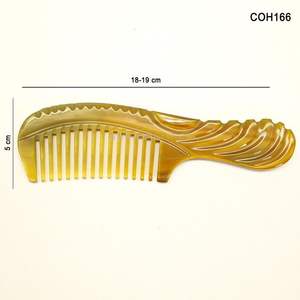 Peine para el Cabello de Lujo, Elegante, Hecho a Mano, con Diseño de Cuerno y Soporte Decorativo Esculpido a Mano para Exhibición en el Hogar y Salón, a Precio Especial - Product Image 5