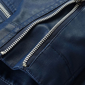 Chaqueta de cuero de vaca resistente al agua para hombre 2025, diseño de Color personalizado, cuello levantado, alta calidad, nueva moda para invierno - Product Image 5