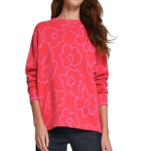 เสื้อสเวตเตอร์ไหมพรมถักแบบเรียบ แขนยาว สไตล์ลำลองสำหรับผู้หญิง ดีไซน์ใหม่ล่าสุด แต่งลายปักเลื่อมบางด้านหน้า - Product Image 2