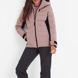Blouson d'hiver pour femme de haute qualité, taille XL, avec boutons sur le devant, imperméable, tendance, pour l'extérieur, en coton et laine - Product Image 4