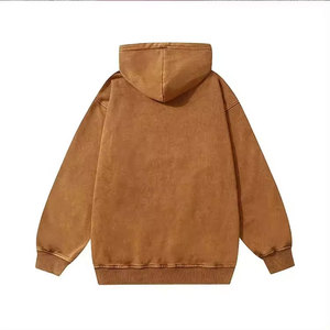 Sudadera con capucha térmica vintage personalizada para hombre, ropa informal recortada de algodón 100%, patrón sólido con capucha a granel, sudadera con estampado de soplo sin cuerdas - Product Image 5