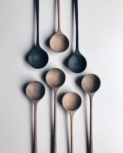 ชุดเครื่องครัวไม้สักธรรมชาติทำจากไม้อะคาเซียพร้อมที่พักช้อนชุดช้อนไม้ทำอาหารและที่วางเครื่องใช้ - Product Image 4