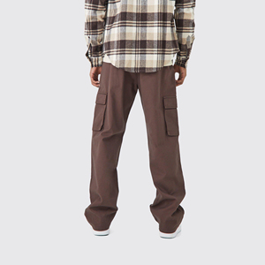 Pantalones Formales de Pana de Chocolate de Primera Calidad, Corte Regular, Cintura Fija, Estilo Jogger, Elegantes y Funcionales para Hombre - Product Image 5