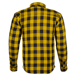 Chemise en flanelle de coton doux noir jaune avec chemise de protection pour les travaux intensifs et chemise en flanelle pour la conception de vêtements décontractés - Product Image 6
