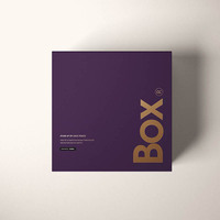 Boîte pliable en carton recyclable avec Logo personnalisé, fermeture magnétique, violet, plat, boîtes cadeaux pliables