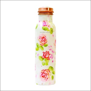 Elegant Design Digital Color Printing Pure Copper Water Bottle Leak Proof for <b>Drinking</b> Water Home Office Sports Use - Product Image 6