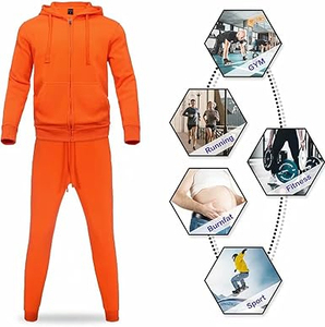 Men's Winter Full-Sleeve <b>Jumper</b> with Elastic Waist Hoodie <b>Fleece</b> Sweatshirt and Sweat Suit Comfortable Oversized Sweatuit - Product Image 4