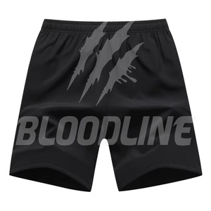 BLOODLINE INTERNATIONAL Short Bermuda décontracté pour homme en PU uni à taille mi-haute élastique avec poches - Product Image 4