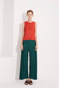 Pantalon gris à taille haute et devant plat, inspiré de l'automne, sur mesure, pour femmes grandes tailles, formel, droit, imperméable, respirant - Product Image 6