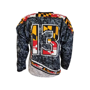 Maillot de hockey respirant de haute qualité, 100 % polyester, cousu de qualité, sublimation, maillot de hockey sur glace - Product Image 2