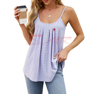 2024 Logo personnalisé femme débardeur de haute qualité été dames haut court avec conception d'impression décontractée vente chaude derniers Styles - Product Image 6