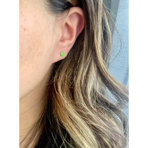 Pendientes de Bola con Turquesa y Baño de Oro de 18K Angie Rosetta - Product Image 2