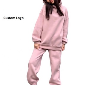 ชุดเสื้อสเวตเตอร์คอกลมแขนยาวมีฮู้ดผ้าฝ้าย - Product Image 3