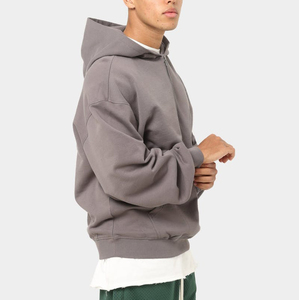 Haute qualité hommes sweats à capuche tenue décontracté couleur unie hommes sweats à capuche Offre Spéciale nouveauté sweats à capuche nouveaux vêtements à la mode vêtements en gros - Product Image 4