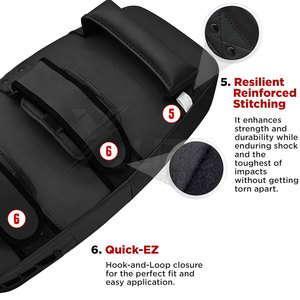 Poignée antidérapante en cuir avec support de bras sécurisé pour l'entraînement de Muay Thai - Prise en main stable et design respirant confortable - Product Image 2