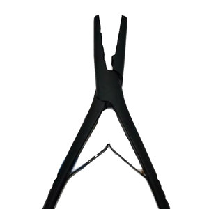 Pinzas para Extensiones de Cabello IMANS ENTERPRISES de Acero Inoxidable Quirúrgico de Tres Orificios, Fuerte Sujeción, Uso Comercial - Product Image 3