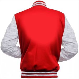 Veste de baseball d'hiver pour homme de haute qualité, style streetwear, avec col montant et logo brodé sur le devant, pour la vente en gros - Product Image 4
