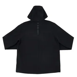 Veste d'extérieur sportive à capuche résistante à l'eau Fermeture à glissière Impression réfléchissante Poches à rabat multiples Poignets velcro Unisexe - Product Image 4