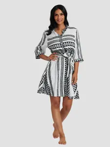 ชุดเดรสกิโมโนคอวีชิ้นเดียวสำหรับผู้หญิงใส่ในวันหยุดพักผ่อนที่มีสไตล์เนื้อผ้าและเข็มขัดผ้าทอตัววีได้อย่างง่ายดายสำหรับฤดูร้อน - Product Image 5