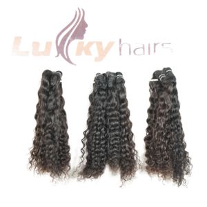 Extensiones de cabello humano 100% sin procesar de trama doble, máquina donante de cabello indio ondulado profundo alineado con cutícula virgen, precio al por mayor - Product Image 2