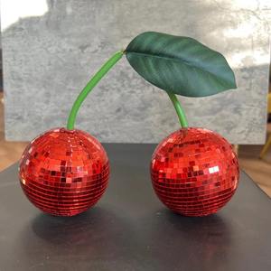 Golden <b>Decorative</b> Hanging Balls Party Mirror Ball - Product Image 2