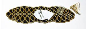 แผ่นรองจานประดับลูกปัดหรูหรา MS Handicraft - ทำด้วยมือ กันลื่น ทนทาน - Product Image 3