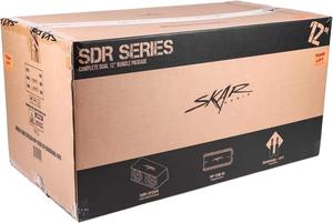 ชุดซับวูฟเฟอร์คุณภาพสูง Skar Audio รุ่น SDR Series ขนาด 12 นิ้ว คู่ กำลังขับ 2400 วัตต์ พร้อมตู้ลำโพงและแอมพลิฟายเออร์ในตัว - Product Image 4