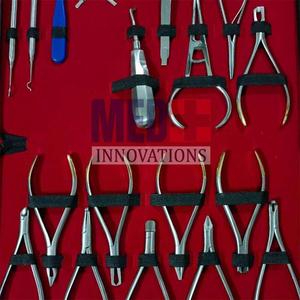 Implantes dentales de acero inoxidable Juego de Instrumentos dentales de ortodoncia básica de 18 piezas Kit de herramientas de acero de alta calidad - Product Image 5