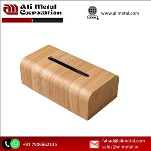 Porte-serviettes en bois au design de luxe Porte-papier de soie en bois de qualité supérieure pour table à manger - Product Image 3