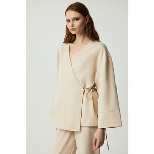 ETHIQUET Salvia Women's <b>Wrap</b> Kapama Tie Modal Two-Piece Set - Product Image 6