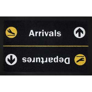 Modern Custom <b>Rubber</b> Door Mat for Home Office Outdoor Custom Rug Novelty Printing Arrivals/Departures Welcome Themes Plain - Product Image 2